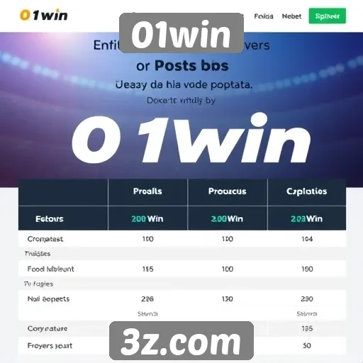 Comparação do 01win com outras plataformas de apostas
